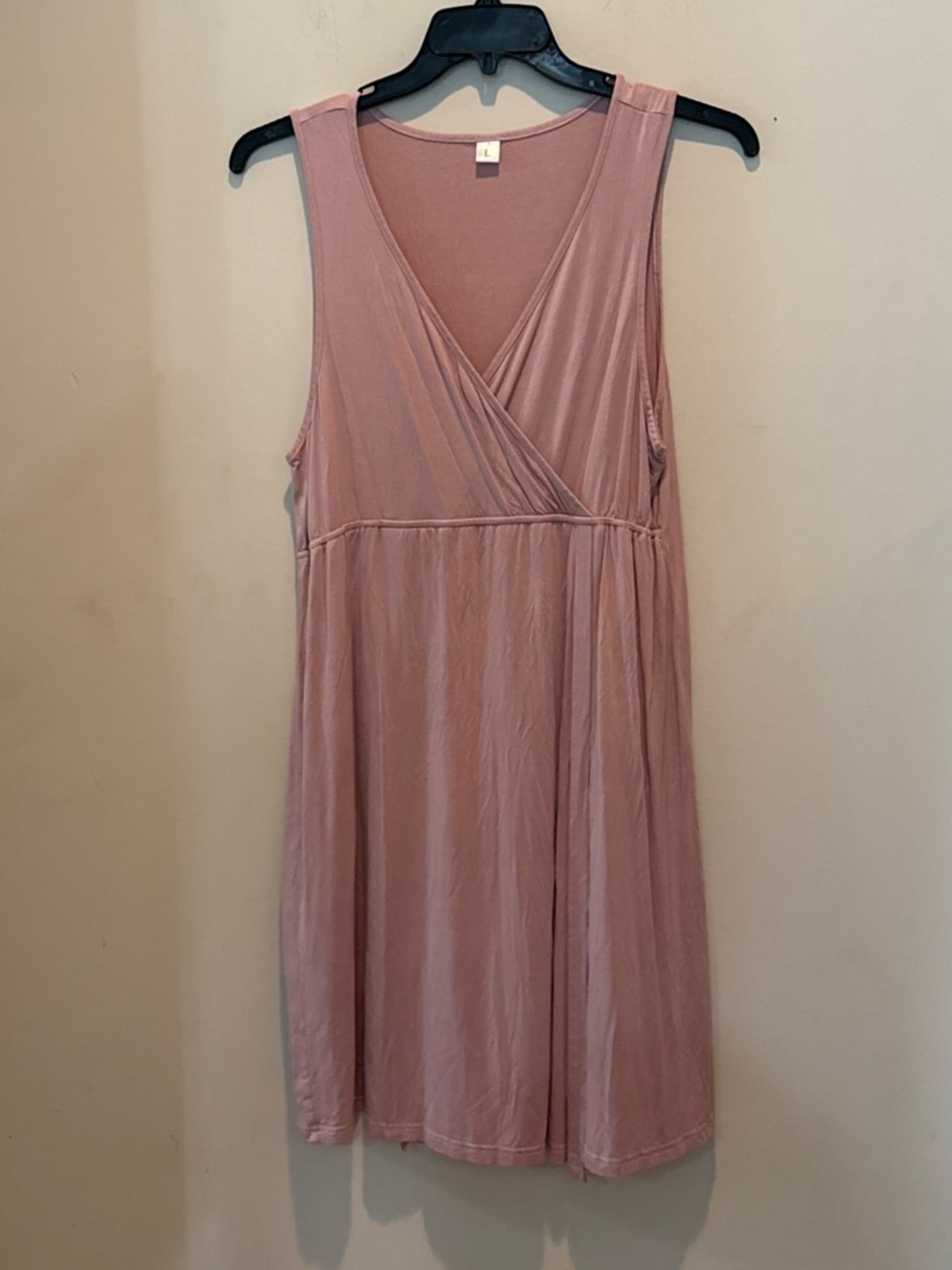 Source Unknown Mauve Sleeveless Wrap-Style Dress